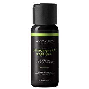 Wicked Sensual Massage Oil-Lemongrass and Ginger 4oz